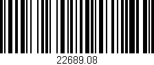 Código de barras (EAN, GTIN, SKU, ISBN): '22689.08'