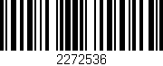 Código de barras (EAN, GTIN, SKU, ISBN): '2272536'
