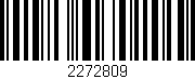 Código de barras (EAN, GTIN, SKU, ISBN): '2272809'