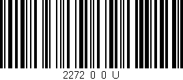Código de barras (EAN, GTIN, SKU, ISBN): '2272_0_0_U'