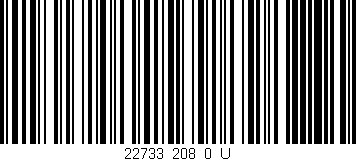 Código de barras (EAN, GTIN, SKU, ISBN): '22733_208_0_U'