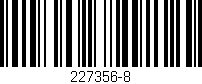 Código de barras (EAN, GTIN, SKU, ISBN): '227356-8'