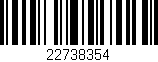 Código de barras (EAN, GTIN, SKU, ISBN): '22738354'