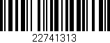 Código de barras (EAN, GTIN, SKU, ISBN): '22741313'