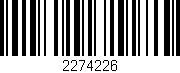 Código de barras (EAN, GTIN, SKU, ISBN): '2274226'