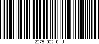 Código de barras (EAN, GTIN, SKU, ISBN): '2275_932_0_U'