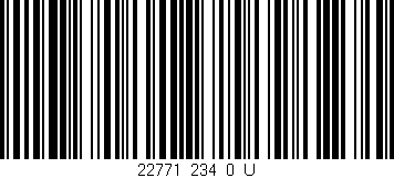 Código de barras (EAN, GTIN, SKU, ISBN): '22771_234_0_U'