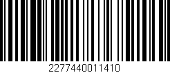 Código de barras (EAN, GTIN, SKU, ISBN): '2277440011410'