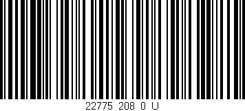 Código de barras (EAN, GTIN, SKU, ISBN): '22775_208_0_U'