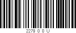 Código de barras (EAN, GTIN, SKU, ISBN): '2279_0_0_U'