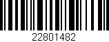 Código de barras (EAN, GTIN, SKU, ISBN): '22801482'