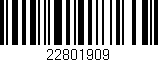 Código de barras (EAN, GTIN, SKU, ISBN): '22801909'