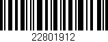 Código de barras (EAN, GTIN, SKU, ISBN): '22801912'