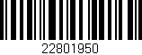 Código de barras (EAN, GTIN, SKU, ISBN): '22801950'