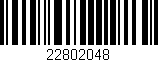 Código de barras (EAN, GTIN, SKU, ISBN): '22802048'
