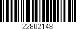 Código de barras (EAN, GTIN, SKU, ISBN): '22802148'