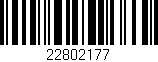 Código de barras (EAN, GTIN, SKU, ISBN): '22802177'