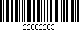 Código de barras (EAN, GTIN, SKU, ISBN): '22802203'