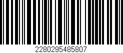 Código de barras (EAN, GTIN, SKU, ISBN): '2280295485807'