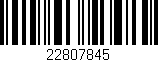 Código de barras (EAN, GTIN, SKU, ISBN): '22807845'