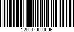 Código de barras (EAN, GTIN, SKU, ISBN): '2280879000006'