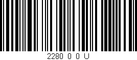 Código de barras (EAN, GTIN, SKU, ISBN): '2280_0_0_U'