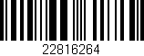 Código de barras (EAN, GTIN, SKU, ISBN): '22816264'