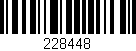 Código de barras (EAN, GTIN, SKU, ISBN): '228448'