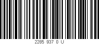 Código de barras (EAN, GTIN, SKU, ISBN): '2285_937_0_U'