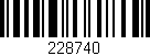 Código de barras (EAN, GTIN, SKU, ISBN): '228740'