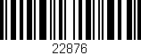 Código de barras (EAN, GTIN, SKU, ISBN): '22876'