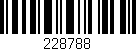 Código de barras (EAN, GTIN, SKU, ISBN): '228788'