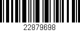 Código de barras (EAN, GTIN, SKU, ISBN): '22879698'