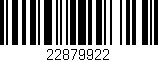 Código de barras (EAN, GTIN, SKU, ISBN): '22879922'