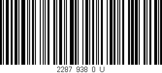 Código de barras (EAN, GTIN, SKU, ISBN): '2287_938_0_U'