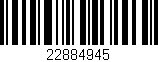 Código de barras (EAN, GTIN, SKU, ISBN): '22884945'