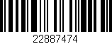 Código de barras (EAN, GTIN, SKU, ISBN): '22887474'