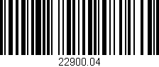 Código de barras (EAN, GTIN, SKU, ISBN): '22900.04'