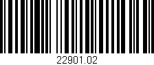 Código de barras (EAN, GTIN, SKU, ISBN): '22901.02'