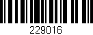 Código de barras (EAN, GTIN, SKU, ISBN): '229016'