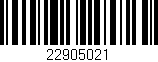 Código de barras (EAN, GTIN, SKU, ISBN): '22905021'