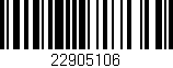 Código de barras (EAN, GTIN, SKU, ISBN): '22905106'