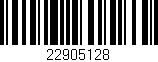 Código de barras (EAN, GTIN, SKU, ISBN): '22905128'