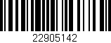 Código de barras (EAN, GTIN, SKU, ISBN): '22905142'
