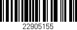Código de barras (EAN, GTIN, SKU, ISBN): '22905155'