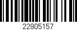 Código de barras (EAN, GTIN, SKU, ISBN): '22905157'
