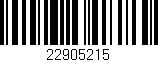 Código de barras (EAN, GTIN, SKU, ISBN): '22905215'