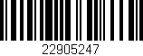 Código de barras (EAN, GTIN, SKU, ISBN): '22905247'