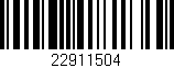 Código de barras (EAN, GTIN, SKU, ISBN): '22911504'