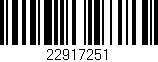 Código de barras (EAN, GTIN, SKU, ISBN): '22917251'